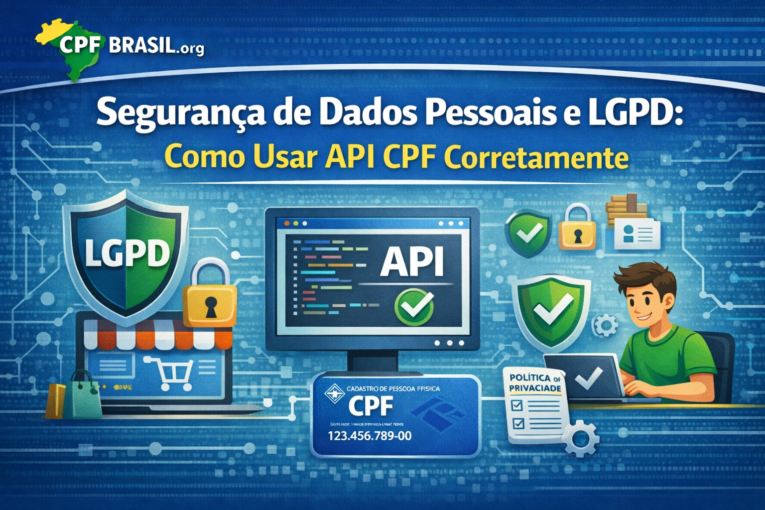 Segurança de Dados Pessoais e LGPD: Como Usar API CPF Corretamente